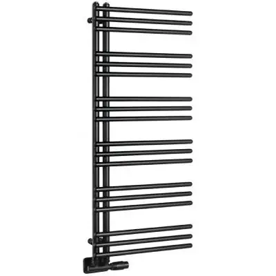 Aqualine Poseidon grzejnik łazienkowy drabinkowy 114x45 cm czarny PS411B Cena promocyjna