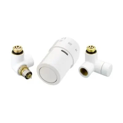 Danfoss X-tra Collection zestaw lewy dwa zawory + głowica biały 013G4008 Cena promocyjna
