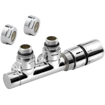 Bestseller Sapho Twin zestaw przyłączeniowy termostatyczny zespolony 50 mm chrom CP3010S