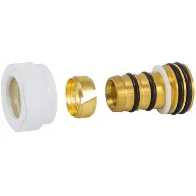 Schlosser Exclusive złączka zaciskowa do rury PEX GW M22x1,5 biała 602600005 Ekspresowa dostawa