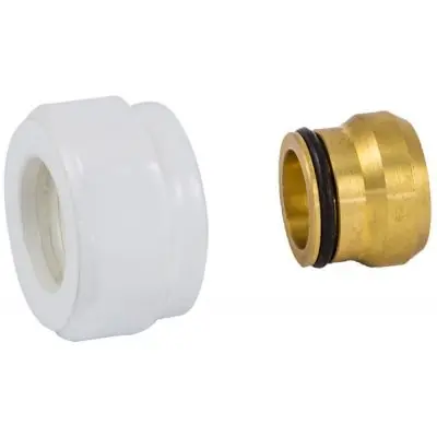Schlosser Exclusive złączka zaciskowa do rury z miedzi GW M22x1.5 biała 602500003 Taniej