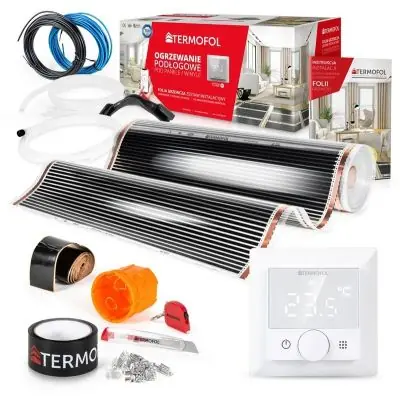 Zniżka Termofol TF folia grzewcza 28 m2 80W/m2 z akcesoriami i termoregulatorem TF-H5 białym TF310.80.H5.280