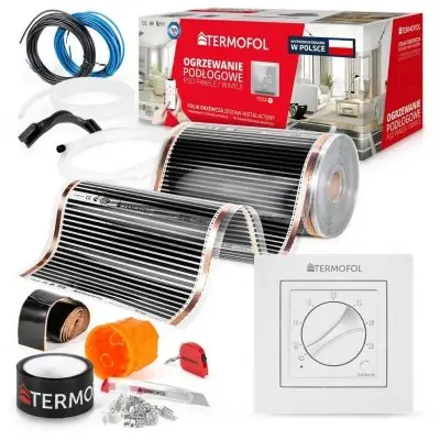 Bestseller Termofol TF folia grzewcza 32 m2 80W/m2 z akcesoriami i termoregulatorem TF-H3 białym TF305.80.H3.320