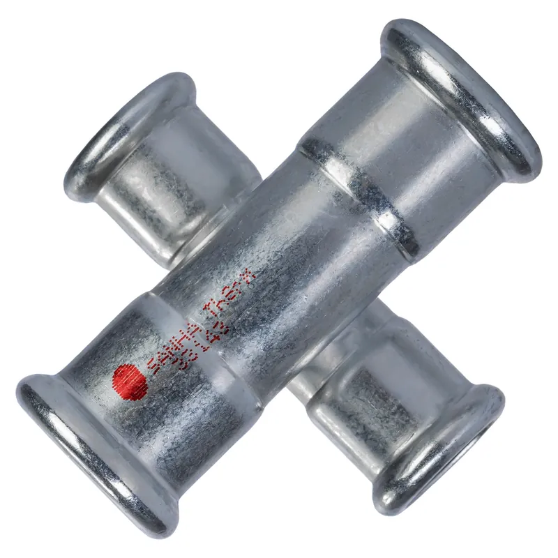 Taniej Czwórnik 2-płaszczyznowy SANHA-THERM C-Stahl d22x15 SANHA