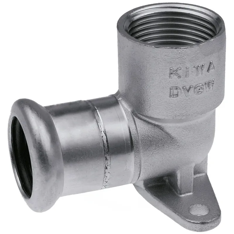 Oferta limitowana Kolano ścienne z uszami GW Inox - 15 Rp1/2" L = 63 mm KAN-THERM