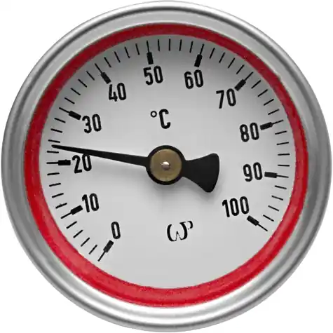 Szybka wysyłka Termometr tarczowy 100 °C czerwony KAN-THERM