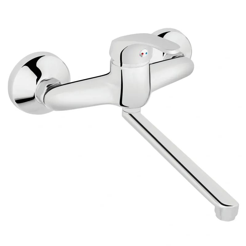 Bateria BASIC zlewozmywakowa ścienna - chrom Wyjątkowa oferta