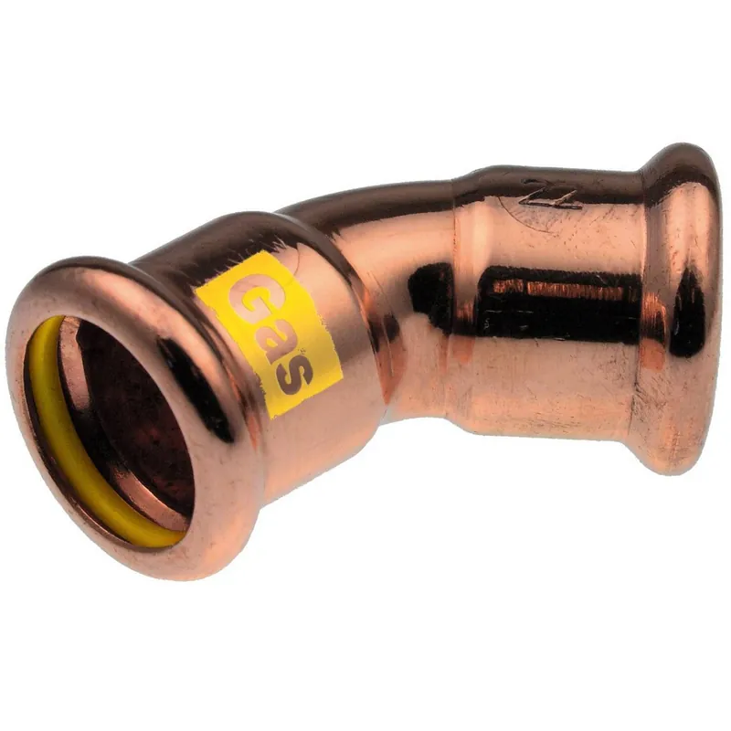 Nowość Kolano 45° Copper Gas - 15 (S) KAN-THERM