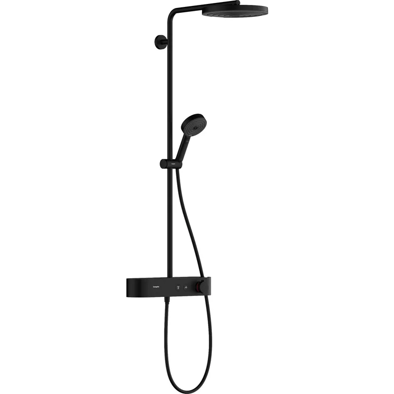 Pulsify S Komplet prysznicowy 260 1jet z ShowerTablet Select 400, Czarny matowy Szybka dostawa
