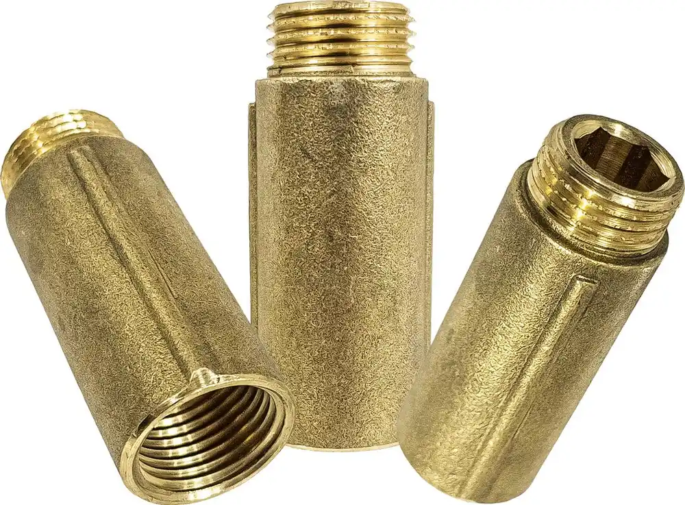 Darmowy zwrot PRZEDŁUŻKA WYDŁUŻKA ZŁĄCZKA MOSIĘŻNA Ø 1/2" CALA DŁUGOŚĆ 50mm SOLIDNA SIZER