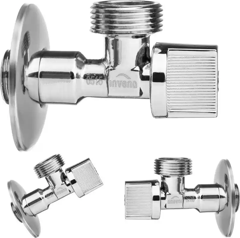 Ekspresowa dostawa ZAWÓR ZAWOREK KUREK ODCINAJĄCY KĄTOWY KULOWY DO BATERII PRALKI 1/2"x3/8" MOCNY SOLIDNY INVENA ZW-50-010
