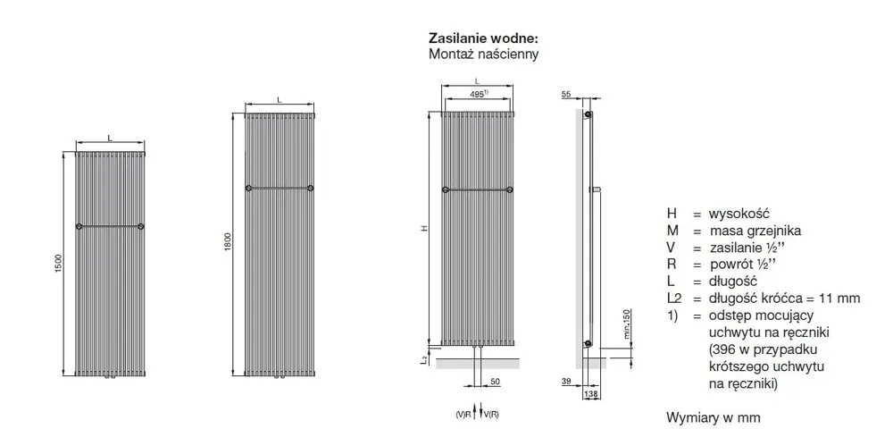 Bestseller Grzejnik Kleo Bar KLPVC-150-10