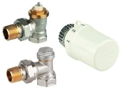 Rabat Zestaw do grzejników bocznozasilanych głowica Thera 6 T3019W0 + zawór grzejnikowy, kątowy, 1/2"V2020ESX15 + zawór powrotny, kątowy, 1/2" V2420E0015