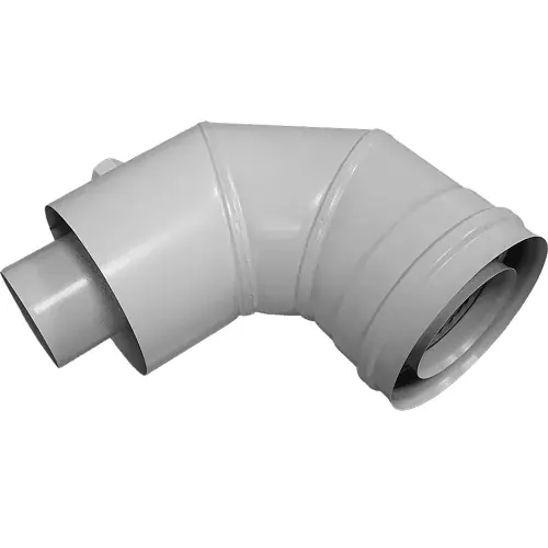 ACV ADAPTER KOMINOWY 80/125 PJ KOLANO 90‹ 0.23M - 434636 Tani