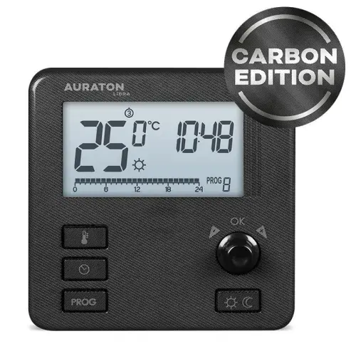 Bezpieczne zakupy AURATON REGULATOR POKOJOWY TYGODNIOWY PRZEWODOWY LIBRA - CARBON EDITION