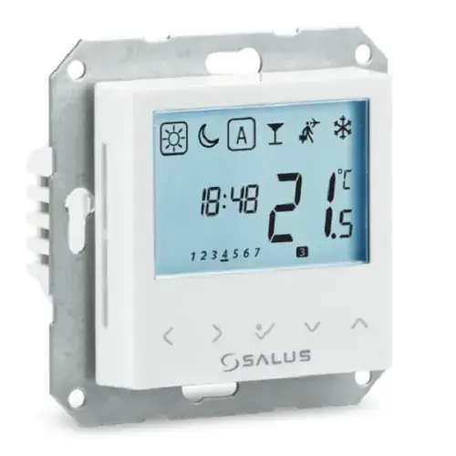 Bestseller SALUS BTRP230-9010 PRZEWODOWY, PODTYNKOWY, ELEKTRONICZNY REGULATOR TEMPERATURY, PROGRAMOWALNY, 230 V