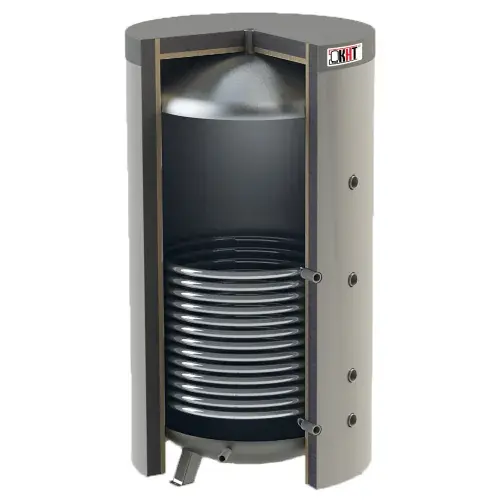 Wysoka jakość KHT PS-01-5000-GP-PUM - STOJĄCY ZBIORNIK BUFOROWY Z WĘŻOWNICĄ 4,7 M2 W ZDEJMOWALNEJ IZOLACJI 5000 L