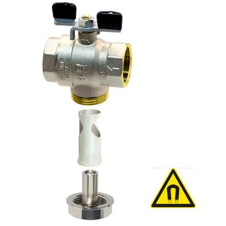 TECNOVIELLE ZAWÓR KULOWY Z WBUDOWANYM FILTREM ORAZ MAGNESEM NEODYMOWYM DN25 1" 0141M10 Cena promocyjna