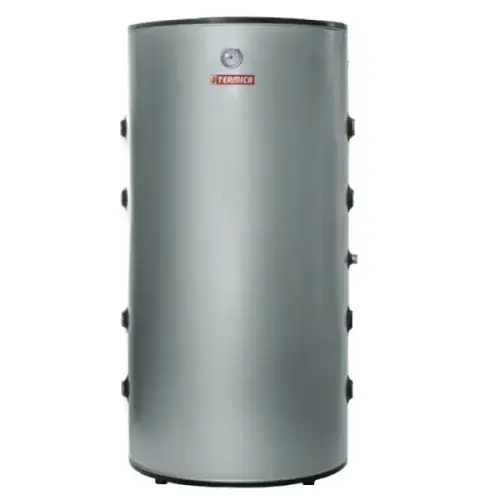 TERMICA ZBIORNIK BUFOROWY NIERDZEWNY STOJĄCY DO POMP CIEPŁA 200 L Z 8 MUFAMI 5/4" Z200PC Łatwy zwrot