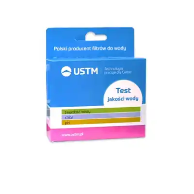 Dostępne od ręki USTM TEST BADANIA JAKOŚCI WODY 3 W 1 TWARDOŚĆ, PH, CHLOR