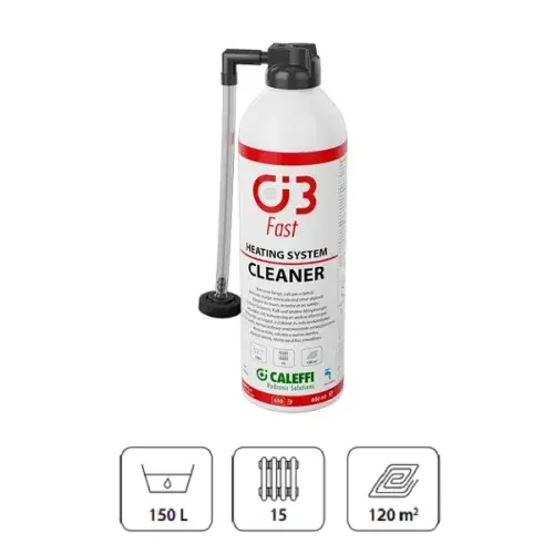 CALEFFI C3 CLEANER DO INSTALACJI C.O. 400ML SPRAY (150 litrów wody instalacyjnej, około 15 grzejników lub 120m2 podłogówki) 570915 Premium