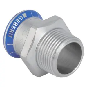 GEBERIT ZŁĄCZKA PRZEJŚCIOWA D54-R1 1/2 GZ MAPRESS EDELSTAHL 31722 Tani