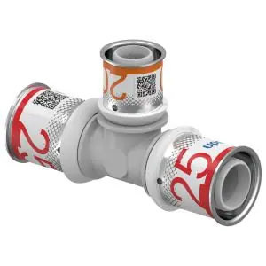 Łatwy zwrot UPONOR TRÓJNIK REDUKCYJNY PPSU S-PRESS PLUS 25-20-25 1039957