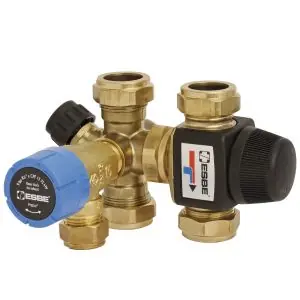 Bezpieczne zakupy Esbe grupa bezpieczeństwa termostatyczna VMB423 DN20 złączki zaciskowe CPF 22mm 35-60st. C 0,7MPa Kvs 1,6 31502300