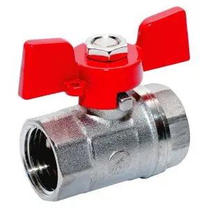 MELSCHER ZAWÓR KULOWY WODNY Z DŁAWIKIEM W-W Z MOTYLKIEM 1/2" 1464 Taniej