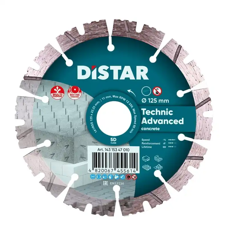 Tarcza diamentowa tnąca Distar 1A1RSS 125 Technic Advanced Bestseller