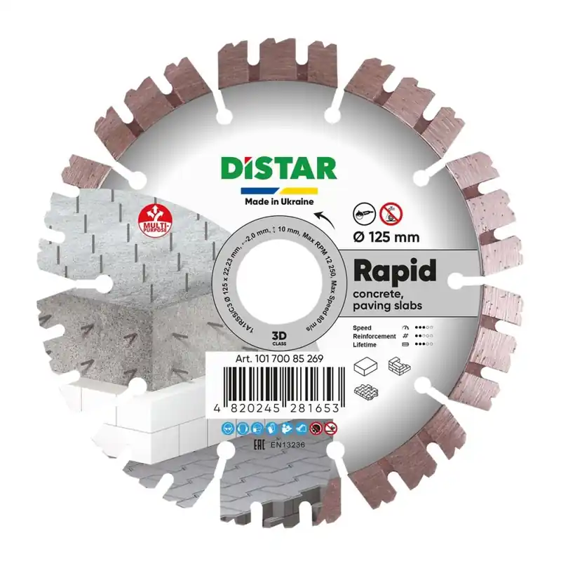 Tarcza diamentowa tnąca Distar 1A1RSS 125 Rapid Najlepsza cena