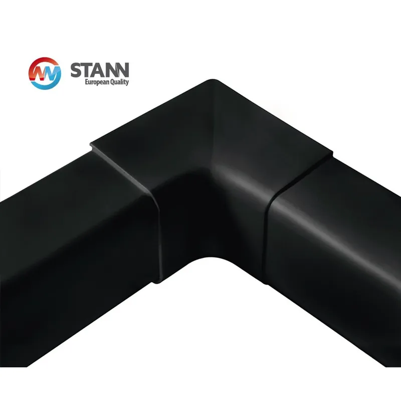 Narożnik wewnętrzny 90 stopni koryta czarny 80x60mm STANN Sprawdź teraz