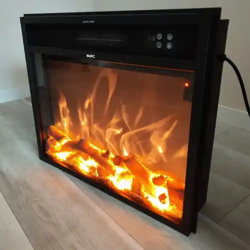 Elektryczny palnik/wkład kominkowy LED 60×15×50 cm / 1500W ,CZARNY CAMINETTO-VULCANO Cena promocyjna