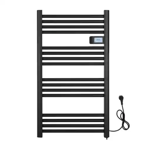 Grzejnik 53 cm, kaloryfer łazienkowy, pionowy, drabinka Czarny 500W Bezpieczna płatność