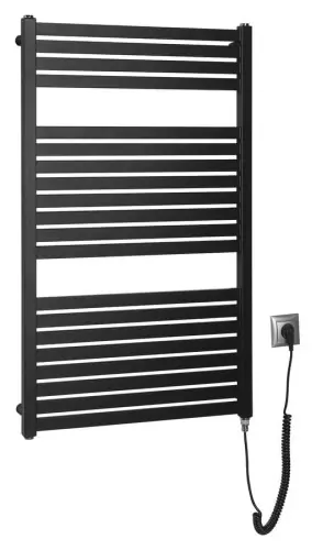 Wysoka jakość Grzejnik elektryczny 60x97 cm 400W, czarny mat TONDI-E