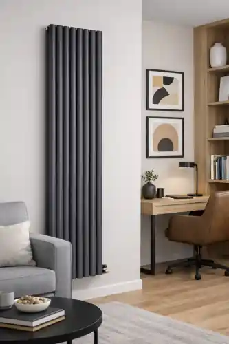 Grzejnik łazienkowy 1800x472mm, 2395W czarny Solaria Do wyczerpania zapasów