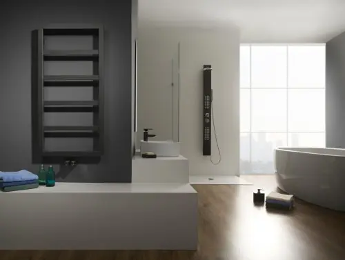 Ekspresowa dostawa Grzejnik łazienkowy c.o 550 x 904 mm 292 W ANTRACYT