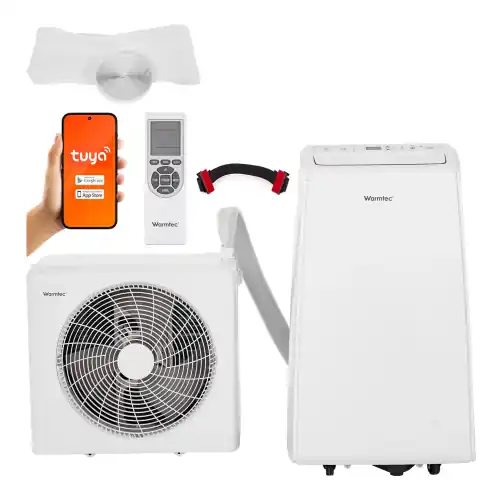 Dodaj do koszyka Klimatyzator przenośny z Wi-Fi 3500W do 40m² 4 tryby pracy Warmtec FrostLink KH35W