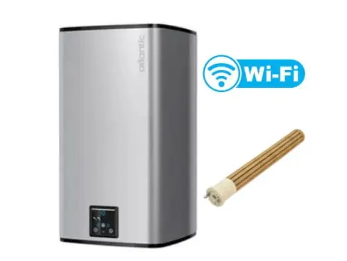 Bojler 150L 49x121x52 cm , wiszący pionowo , grzałka sucha CUBE-2 WiFi (koLor SILVER) Atlantic Wysoka jakość