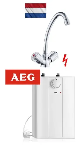 Bojler 5 L / 2kW bezciśnieniowy podumywalkowy + bateria AEG HUZ 5 + wahlbach Ograniczona ilość
