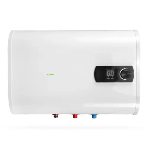 Ostatnia szansa Bojler elektryczny podgrzewacz wody 30L poziomy/emaliowany 2 kW / 64x24x44 cm , Weber WE POZ AT30-W20HS(A)