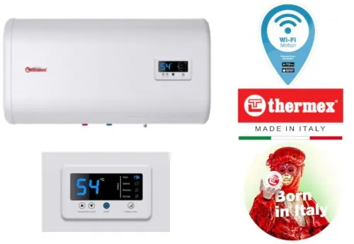 Bojler poziomy slim ,,uczący się" 25L sterowany aplikacją Wi-Fi , biały Thermex IF Comfort Dostępne od ręki