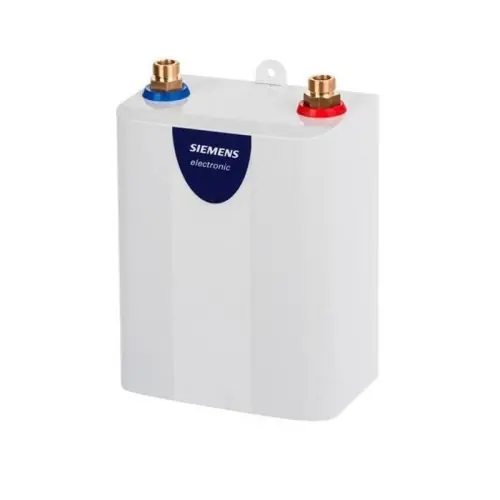 Szybka dostawa Podgrzewacz przepływowy wody Siemens DE 04101, Podumywalkowy, 3,6kW, Elektryczny, Sterowanie elektroniczne