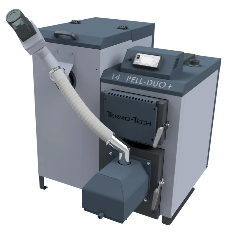 Kocioł Termo-Tech Pell Duo+ 14 kW Piec z podajnikiem na pellet Lista ZUM Oferta czasowa