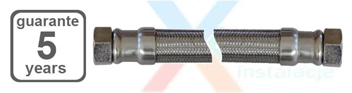 Wąż w oplocie Inox przyłącze do wody 1x1 cal 100cm Premium
